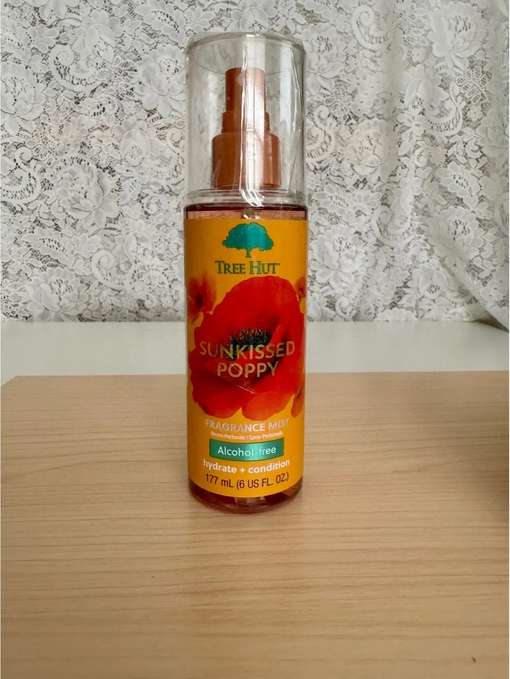 Tree Hut Sunkissed Poppy Body Mist 6 oz Clementine White Lily Floral